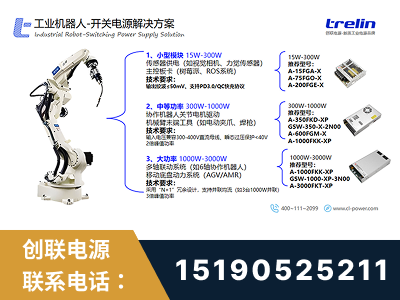 日喀则-工业机器人-开关电源解决方案